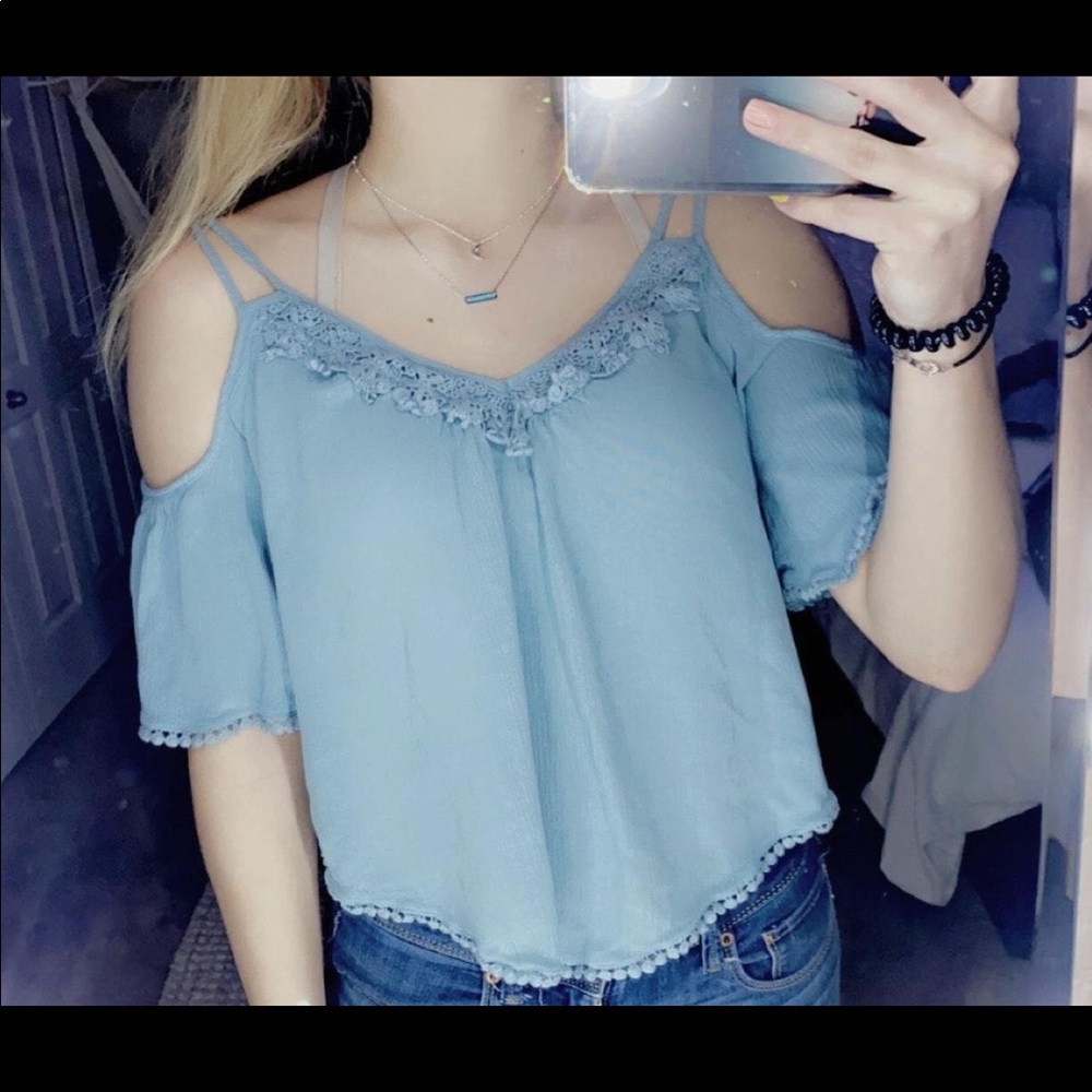 Off the shoulder tank